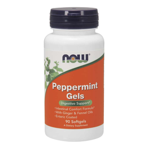 Now Foods Mięta pieprzowa - wspomaga trawienie 90 kaps.