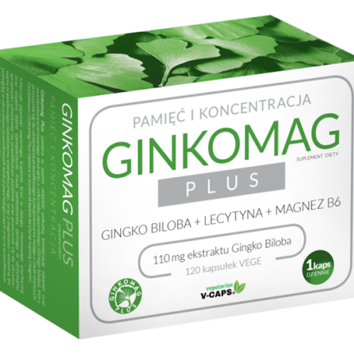 XENICO GINKOMAG PLUS  120 kapsułek 3347261