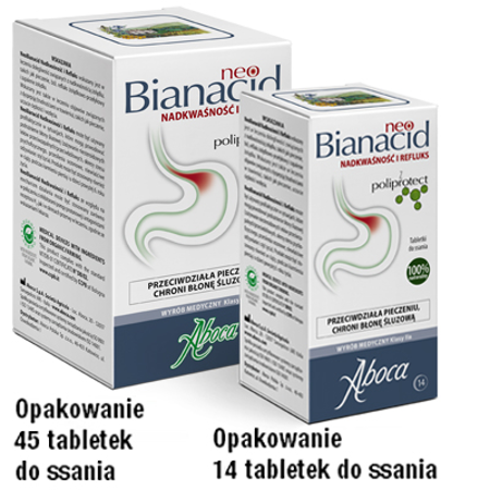 NeoBianacid Nadkwaśność i Refluks do ssania 45tabl.