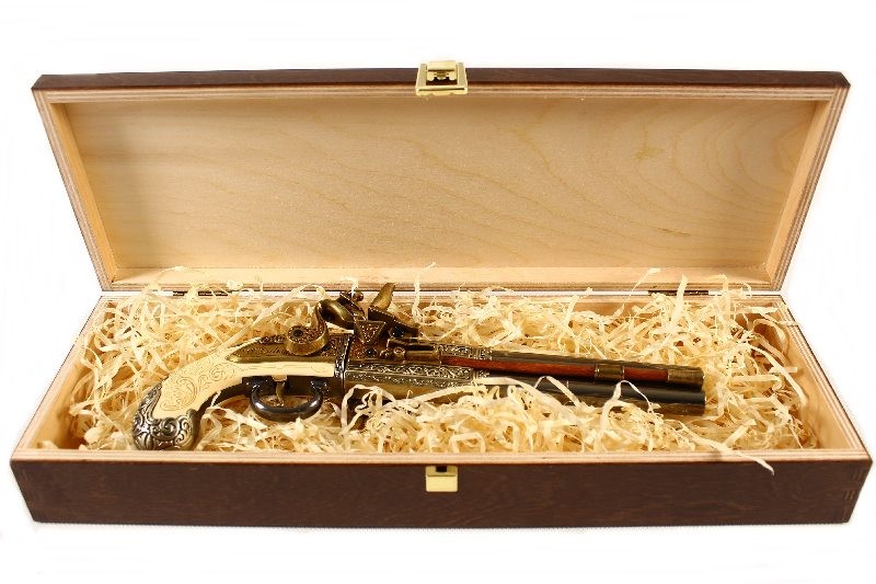 Denix replika angielski pistolet w pudełku model 1264+P02