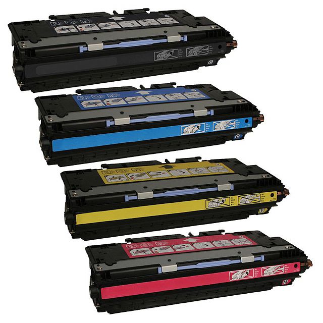 Komplet tonerów zamienników DT3700KPLH do HP Color LaserJet 3700 3700dn 3700dtn 3700n, pasuje zamiast HP Q2670A Q2681A Q2683A Q2682A 308A 311A CMYK, 6000 stron
