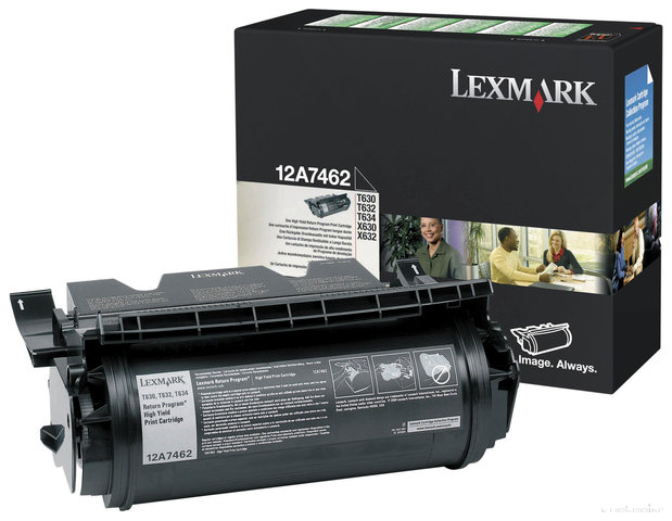 Oryginał Toner Lexmark czarny [ kaseta zwrotna, 21000str., T630/T632/T634 ], opakowanie zastępcze