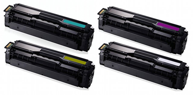 Komplet tonerów zamienników DT504KPLS do Samsung CLP415 CLP415N CLP415NW CLX4195 CLX4195FN CLX4195FW CLX4195N, pasuje zamiast Samsung CLTK504S CLTC504S CLTM504S CLTY504S CMYK, 2500 stron
