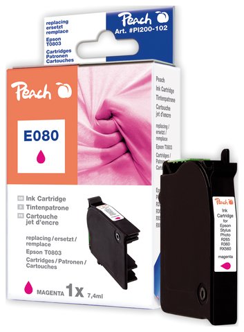 Tusz zamiennik Peach magenta, kompatybilny z T0803
