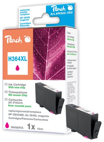 Tusz zamiennik Peach z chipem magenta, kompatybilny z No. 364XL, CB324EE
