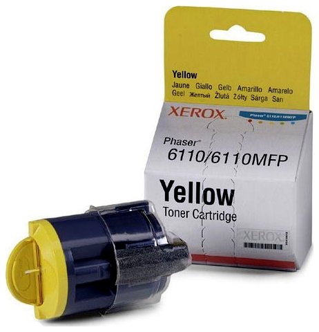 Oryginał Toner Xerox yellow [ Phaser 6110, 1000 stron ]