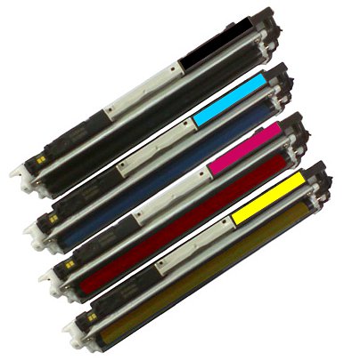 Komplet tonerów zamienników DT130KPLH do HP CLJ Pro M176n M177fw, pasuje zamiast HP CF350A CF351A CF353A CF352A 130A CMYK, 1300/1000 stron