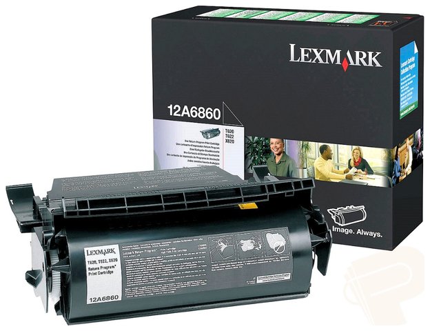 Oryginał Kaseta z tonerem Lexmark 12A6860 do Lexmark T-620 T-622 | zwrotny | 10 000 str. | czarny black