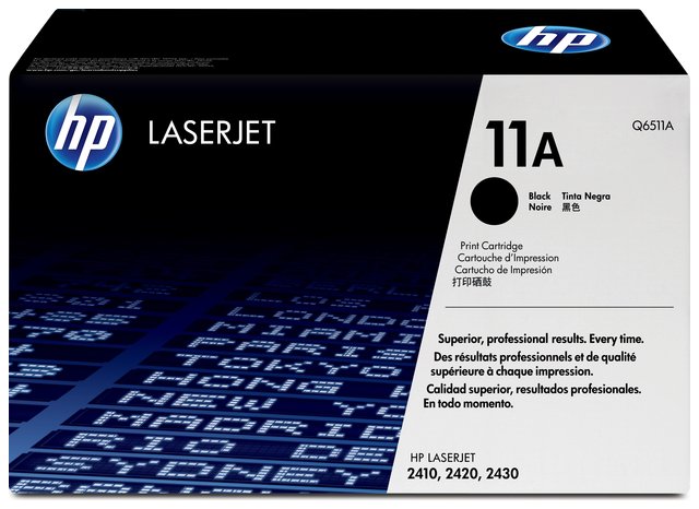 Oryginał Toner HP Q6511A (11A) czarny, 6000 stron, LaserJet 2410 / 2420 / 2430, opakowanie zastępcze