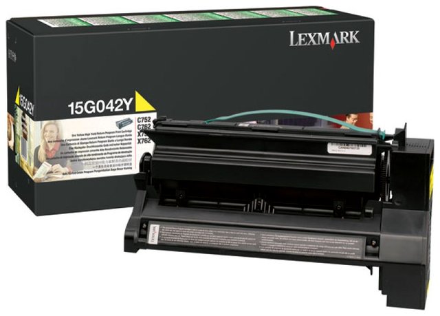 Oryginał Kaseta z tonerem Lexmark do C-752/762, X752 | zwrotny | 15 000 str. | yellow