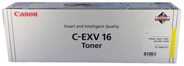 Oryginał Toner Canon CEXV16Y do Canon CLC4040 CLC5151 | 36 000 str. | yellow