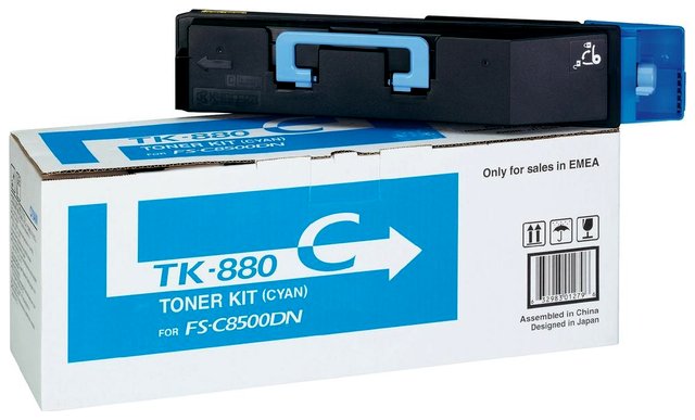 Oryginał Toner Kyocera TK-880C do FS-C8500DN | 18 000 str. | cyan, pudełko uszkodzone
