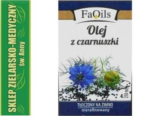 OLEJ Z CZARNUSZKI 500ml TŁOCZONY NA ZIMNO, NIERAFINOWANY