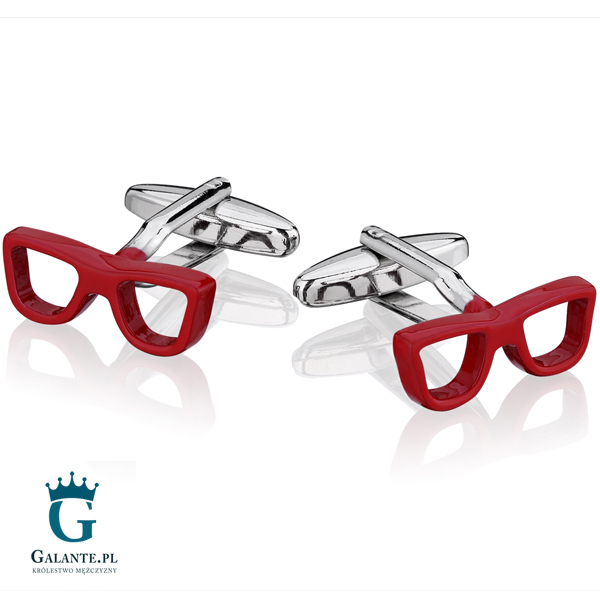 Galante Spinki do mankietów X2 Czerwone Okulary