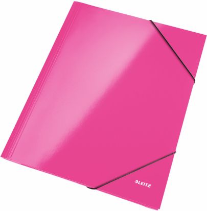 Leitz Teczka Wow kartonowa laminowana z gumką na rogach 10K038W