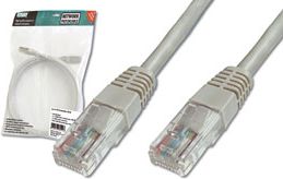 Digitus patch cord kat.5e UTP szary 15m AK-1512-150, A-DK-1512-150