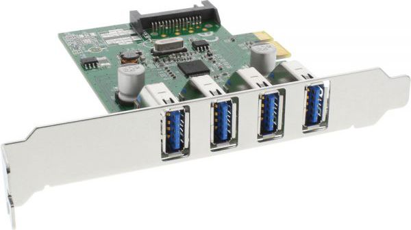 Kontroler InLine PCIe 2.0 x1 - 4x USB 3.0 76661C