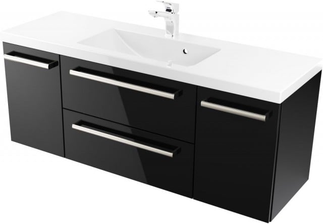 Szafka z Umywalką ATHOS 120 cm D BLACK