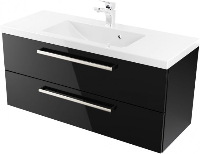 Szafka z Umywalką ATHOS 100 cm BLACK