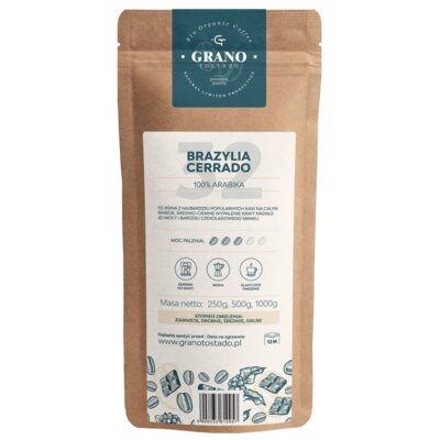 Kawa ziarnista Grano Tostado BRAZYLIA CERRADO 1000g