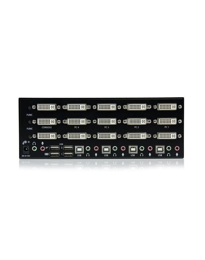 4 PORT DVI USB KVM SWITCH StarTech.com 4 Port Dreifach Monitor DVI USB KVM Switch mit Audio und USB 2.0 Hub - Tripel Monitor KVM Umschalter SV431TDVIUA