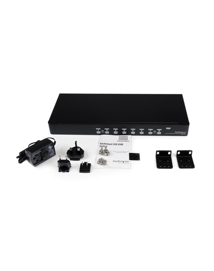 8 PORT USB KVM SWITCH StarTech.com 8 Port USB / PS/2 KVM Switch mit OSD - 8-fach USB / PS/2 Umschalter zur Rack-Montage SV831DUSBU
