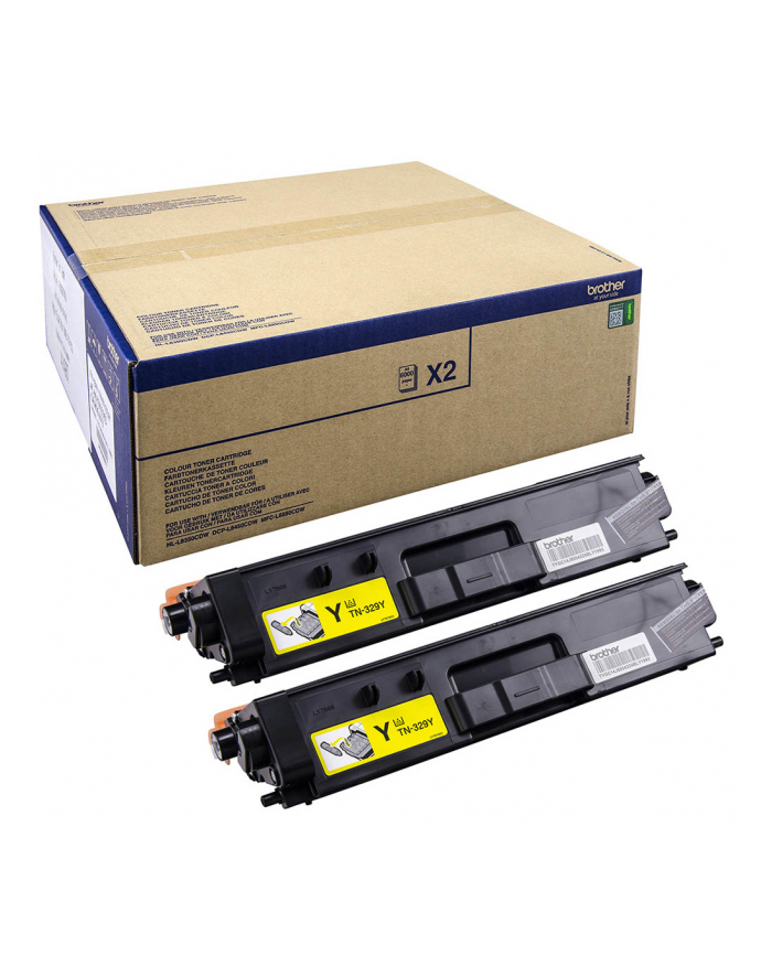 Brother Toner TN-329YTWIN Yellow, L8450xx, L8850xx Twinpack