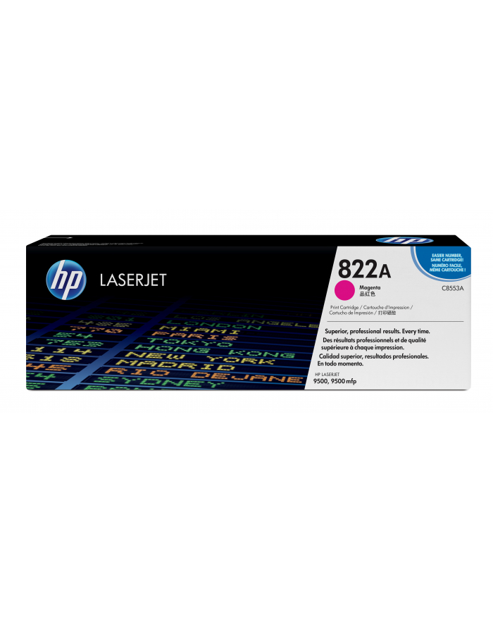 Hewlett-Packard Hewlett Packard Toner HP 822A do Color LaserJet 9500 | 25 000 str | magenta C8553A