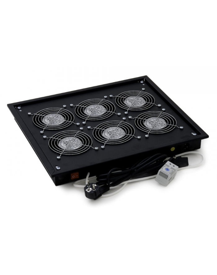 Triton panel wentylacyjny z termostatem RAB-CH-X05-X3 6x wentylator 230V/60W sufitowo-podłogowy kolor czarny RAL 9005