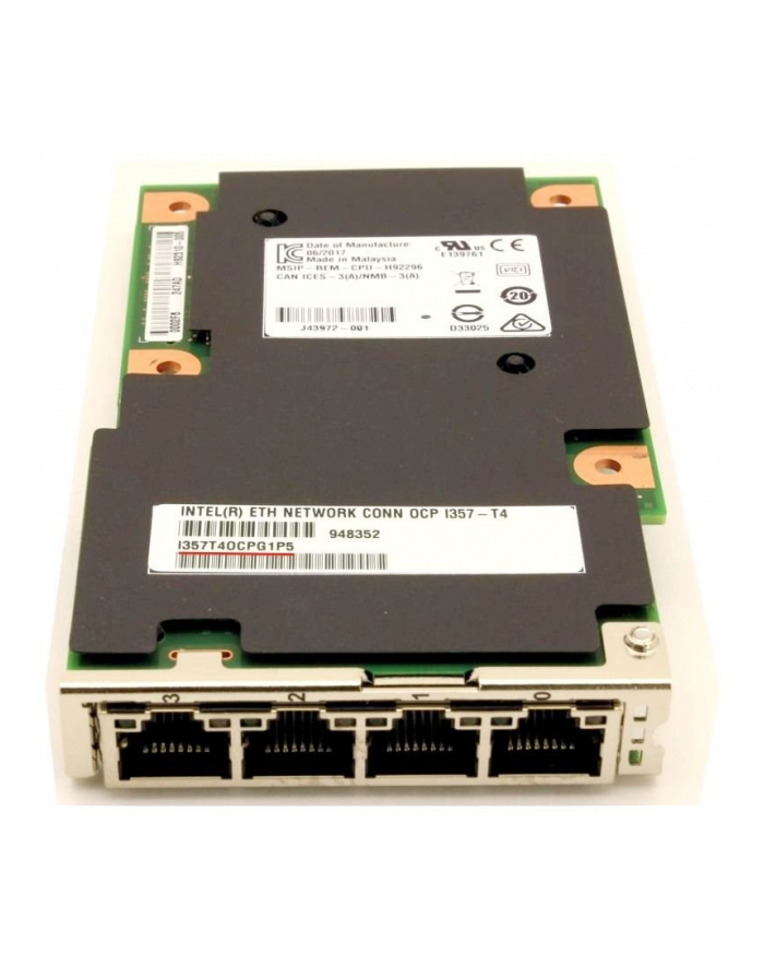 Intel 1000BASE-T I/O Expansion module Marvel PHY KR Input OCP Mezz I357T4OCPG1P5