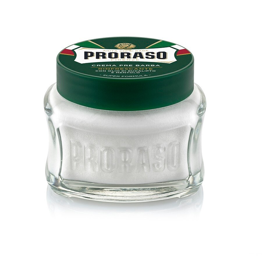 PRORASO Krem przed goleniem z mentolem i eukaliptusem - Green Pre Shaving Cream Krem przed goleniem z mentolem i eukaliptusem - Green Pre Shaving Cream