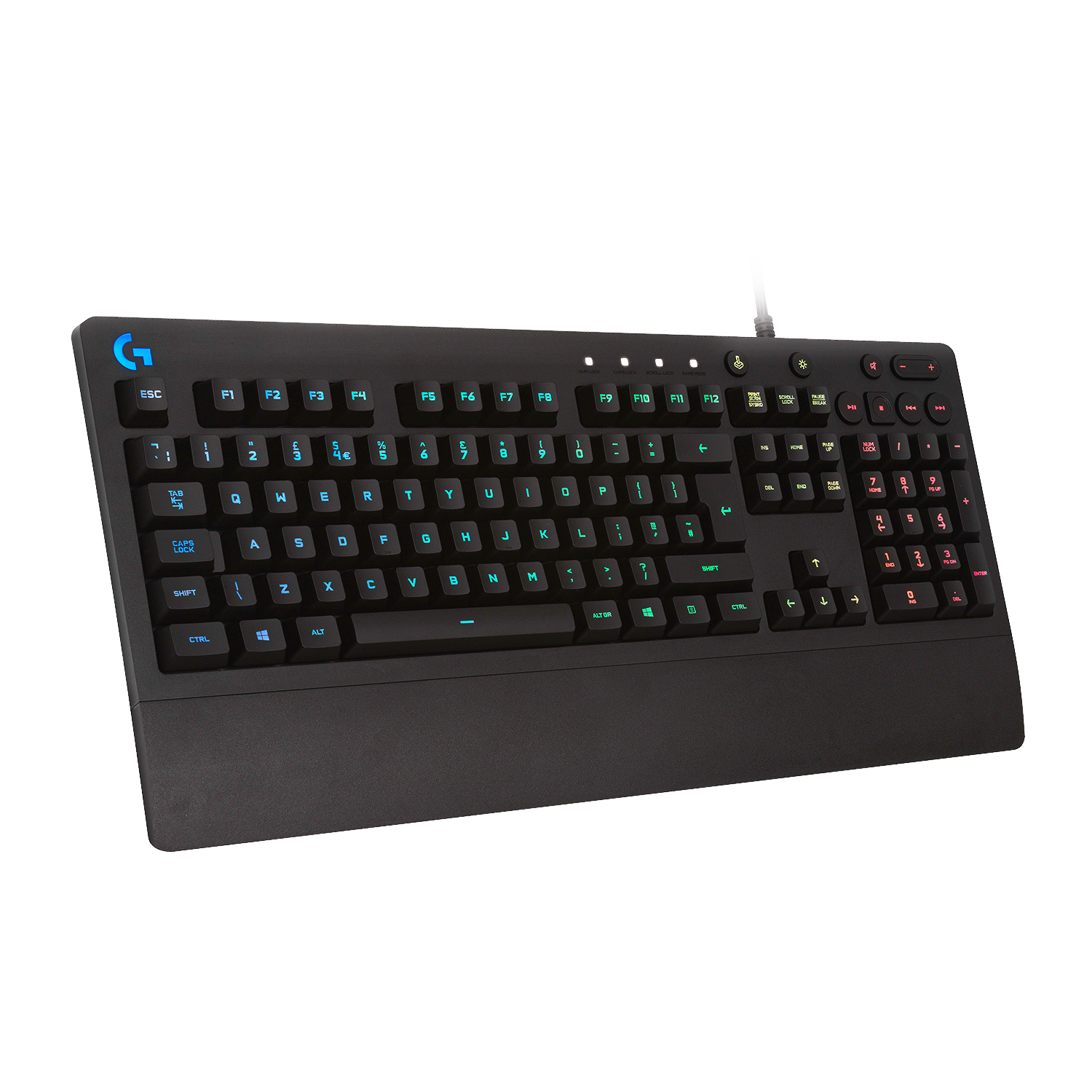Logitech G G213 Prodigy Gaming Keyboard klawiatura USB QWERTZ Swiss czarna 920-008089