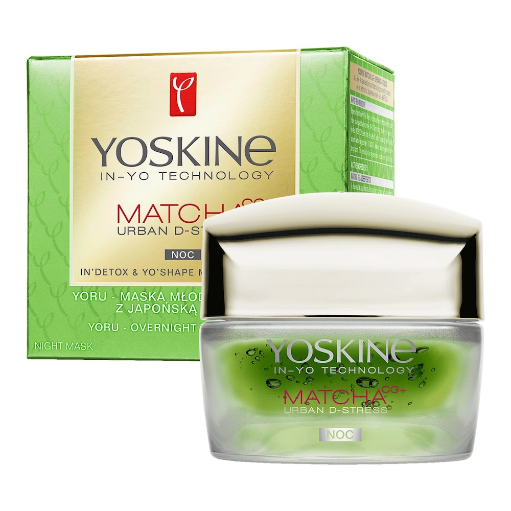 Yoskine Matcha Urban D-Stress maska YORU na noc 50 ml