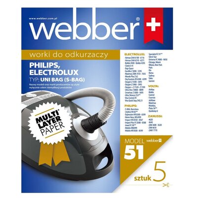 Webber Worek do odkurzacza WEBBER 51 (5 sztuk)
