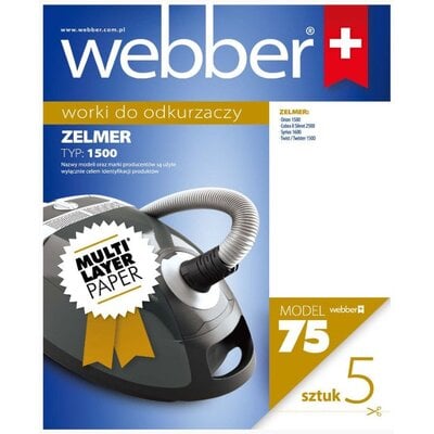 Webber Worek do odkurzacza WEBBER 75 (5 sztuk)
