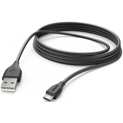 Hama Kabel USB microUSB 3m Czarny 001737880000