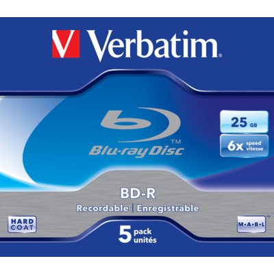 Verbatim BD-R BLU-RAY 25GB 6x Pudełko 43715 VBRB6