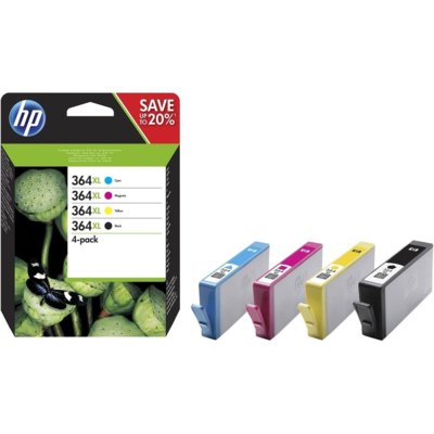 Zdjęcia - Wkład drukujący HP Tusz Hewlett-Packard Oryginał 364XL Ink Cart CMYK Combo 4-Pack  C (N9J74AE)