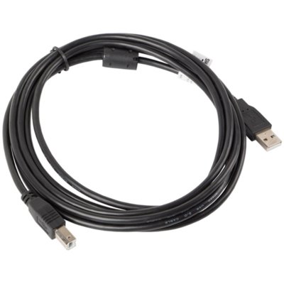 LANBERG LANBERG Kabel USB 2.0 AM-BM 3M Ferryt czarny (CA-USBA-11CC-0030-BK)