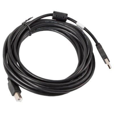 LANBERG LANBERG Kabel USB 2.0 AM-BM 5M Ferryt czarny (CA-USBA-11CC-0050-BK)