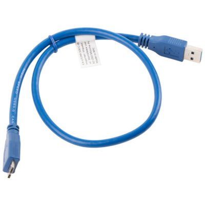 LANBERG LANBERG Kabel USB 3.0 micro AM-MBM5P 0.5M niebieski (CA-US3M-10CC-0005-B)