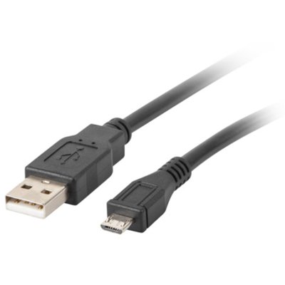 LANBERG LANBERG Kabel USB 2.0 micro AM-MBM5P 1.8M czarny (CA-USBM-10CC-0018-BK)