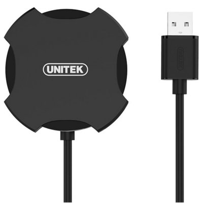 Unitek HUB 4x USB 2.0 micro czarny + OTG Y-2178 Y-2178