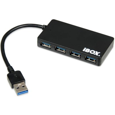 IBox Hub USB 3.0 4 porty USB, SLIM IUH3F56