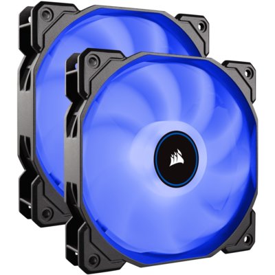 Corsair Air Series AF140 LED Blue 140mm Dual Pack | (CO-9050090-WW)