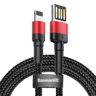 Baseus Kabel CALKLF-G91 (USB 2.0 M - Lightning M; 1m; kolor czarno-czerwony) 2_231079