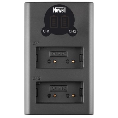 Newell Ładowarka do aparatu Ładowarka dwukanałowa DL-USB-C do akumulatorów NP-W126 NL2110