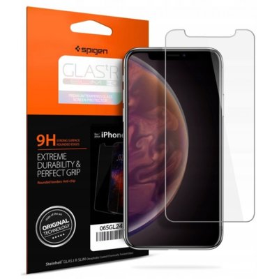 Spigen GlasTR Slim szkło hartowane na Apple iPhone XR BEZBARWNY SZKŁO 064GL24527