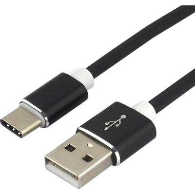 EverActive Kabel przewód silikonowy USB USB-C Typ-C everActive CBS-1CB 100cm z obsługą szybkiego ładowania do 3A czarny CBS-1CB