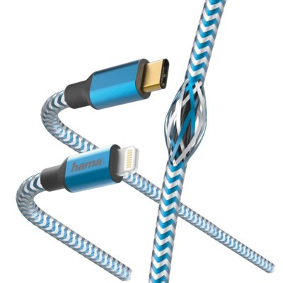 Hama Kabel Data Reflected USB Typ C Lightning 1.5 m Blue 001833110000